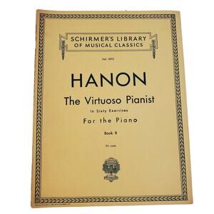 Hanon The Virtuoso Pianist 60 Exercises Piano Schirmer Music Book 2
